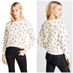 WILDFOX Cherry Oh Baby Sherpa Sweater Sweatshirt Sz. L